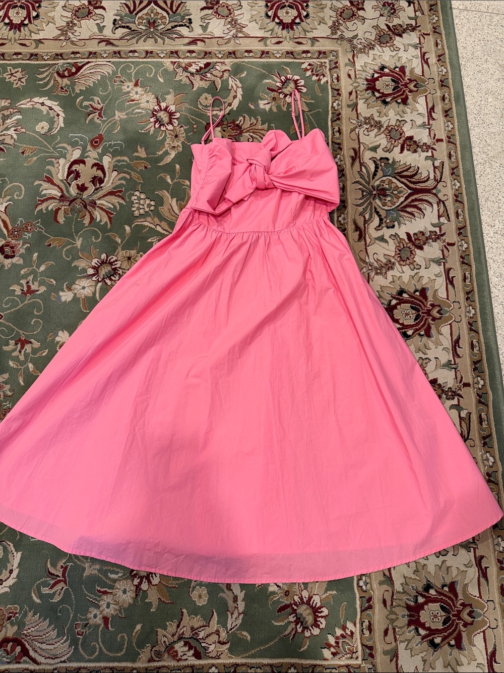 Mainstrip never worn Pink Bow-Front Spaghetti Strap Dress